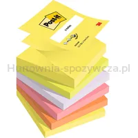 Post-It Karteczki samoprzylepne Z-Notes, 76x76mm, 6x100 kart., mix kolorów neonowych 