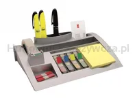 Organizer na biurko POST-IT® (C50) srebrny + karteczki samoprzylepne, zakładki indeksujące i taśma GRATIS - 2