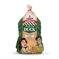 Cedrob Kaczka Pekin Bez Podrobów Bez Szyi Klasa A Kaliber Około 2,2 Kg