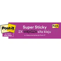 Post-It Karteczki samoprzylepne Super Sticky, SOULFUL, 76x76mm, 6x90 kart.  - 8