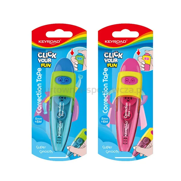 Keyroad Korektor w taśmie pióro, 5mm x 6m, blister 