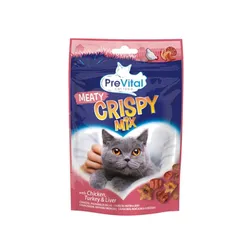 PreVital przekąska - Crispy Mix z kurczakiem, indykiem i wątróbką 60g