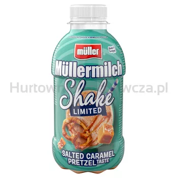 Müllermilch Shake napój mleczny o smaku Słony Karmel Precel 400g
