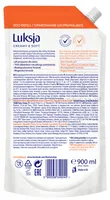 Kremowe mydło w płynie LUKSJA, brzoskwinia, zapas 900ml - 2