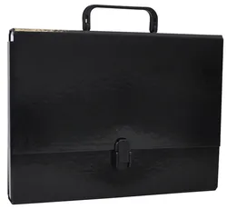 Office Products Teczka-Pudełko Pp, A4/5Cm, Z Rączką I Zamkiem, Czarna 