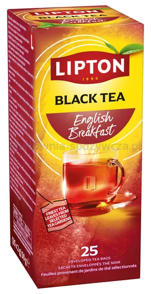 Lipton Herbata Feel Good Selection, Energise, English Breakfast, 25 kopert