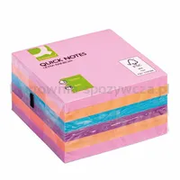 Zestaw bloczków samoprzylepnych Q-CONNECT, 76x76mm, 6x80 kart., mix kolorów - 2