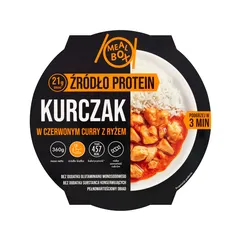 Mealbox Kurczak w czerwonym curry z ryżem 360g