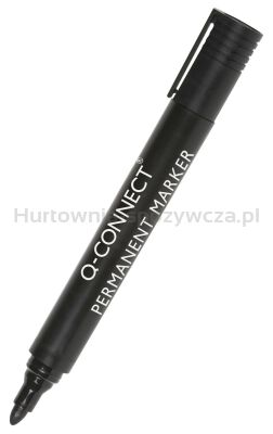 Marker permanentny Q-CONNECT, okrągły, 2-3mm (linia), czarny