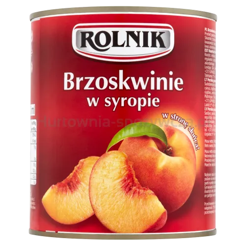 Rolnik Brzoskwinie W Syropie 850 Ml 