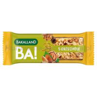 Ba! Baton Zbożowy 5 Orzechów 40G Bakalland