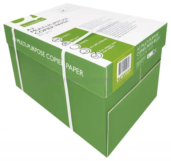 Papier ksero Q-CONNECT, A3, klasa B, 161CIE, 500ark.