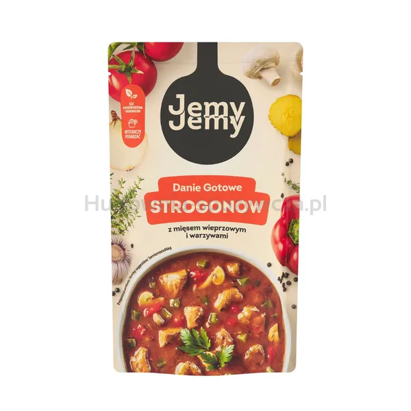 JemyJemy Danie gotowe Strogonow z mięsem wieprzowym i warzywami 360g