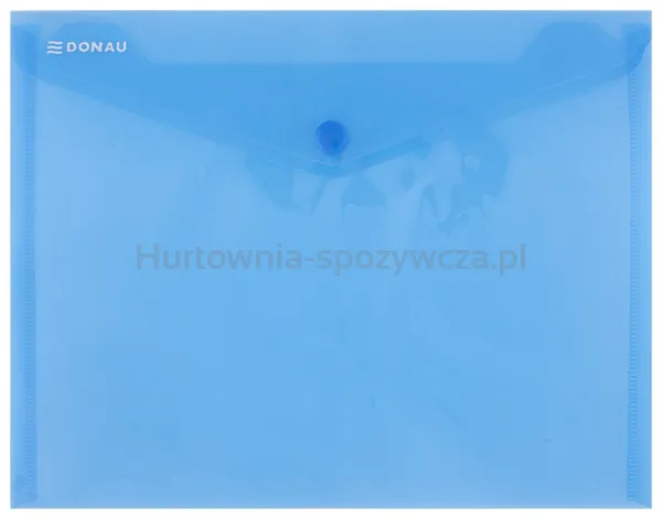 Donau Teczka kopertowa zatrzask, PP, C5, 180mikr., niebieska 