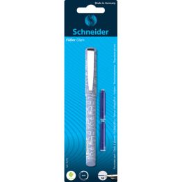 Schneider Pióro wieczne Glam + 2 naboje, blister, mix kolorów 