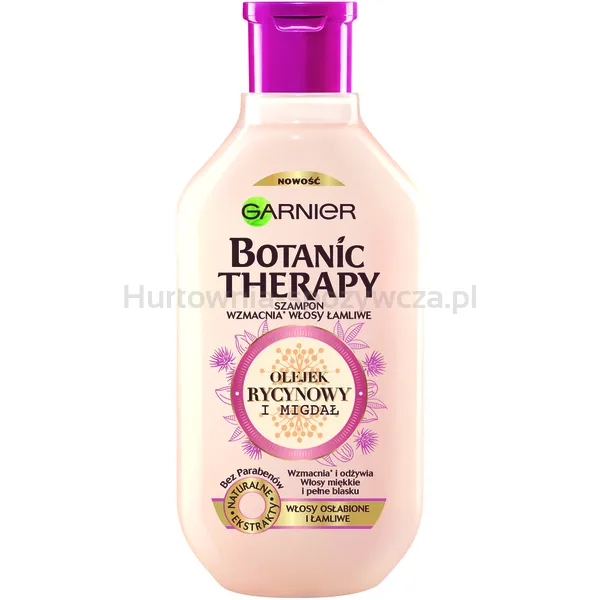 Botanic Therapy Szon Do Włosów Osłabionych I Łamliwych Olejek Rycynowy Migdał 400 Ml