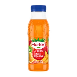 Hortex Multiwitamina Sok 100% Źródło 10 witamin butelka aPet 300 ml kaucja (w tym +0,50 zł/szt. zwrotnej kaucji)