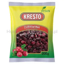 Kresto żurawina suSzona całe owoce 400g
