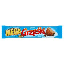Grześki Mega Wafel Przekładany Kremem Kakaowym W Mlecznej Czekoladzie 48G