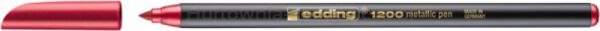 Edding Pisak z cienką końcówką e-12001-3mm, metaliczny czerwony 