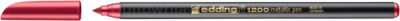 Edding Pisak z cienką końcówką e-12001-3mm, metaliczny czerwony 