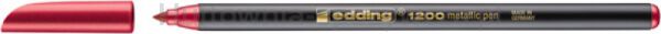 Edding Pisak z cienką końcówką e-12001-3mm, metaliczny czerwony 