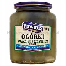 Provitus Ogórki KwaSzampone Z Czosnkiem  640G