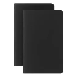 Zestaw 2 zeszytów MOLESKINE Smart Cahier, P, 9x14cm, w linie, czarny