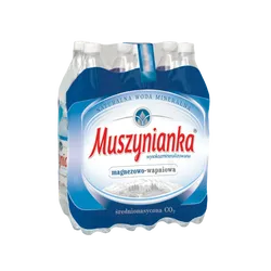 Woda Muszynianka Mineralna gazowana, średnionasycona CO2 1,5l