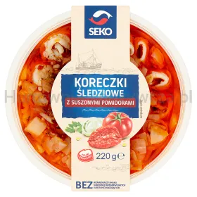 Seko Koreczki Śledziowe Z suszonymi Pomidorami 220 G 