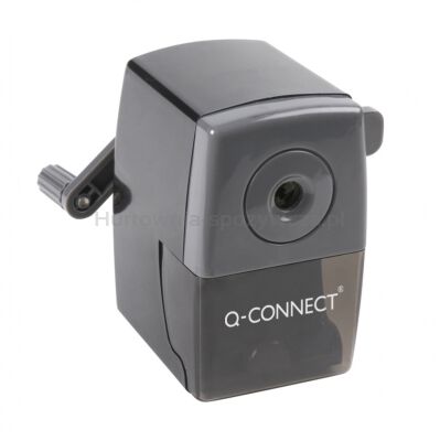 Q-Connect Temperówka na biurko z uchwytem, ręczna, Czarna 