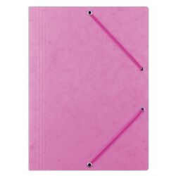 Donau Teczka z gumką preszpan, A4, 390gsm, 3-skrz., różowa 