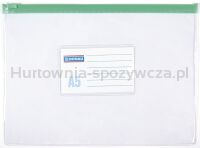 Torebka z suwakiem DONAU, PVC, A5, transparentna
