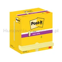 Karteczki Samoprzylepne Post-It Super Sticky Z-Notes Do Podajnika, 76X127Mm, 12X90 Kart., Żółty - 2