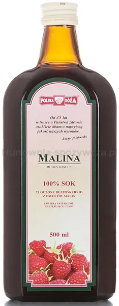 Polska Róża Malina Sok 100 B/C 500 Ml