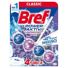 Kulki myjąco-zapachowe do toalet BREF Power Aktiv Lavender, 50g