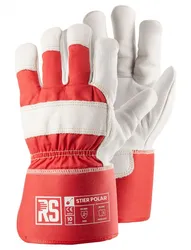 Rękawice ocieplane RS Stier Polar, typu doker, rozm. 11, czerwono-białe