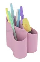 Przybornik na biurko ICO Lux, pastelowy różowy - 2