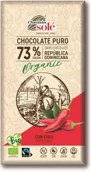 Czekolada gorzka 73% kakao z chili BIO 100 g