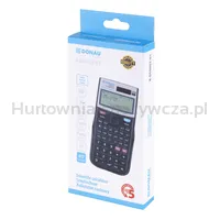 Kalkulator naukowy DONAU TECH, natur. zapis, 417 funkcji, 164x84x19 mm, czarny - 3