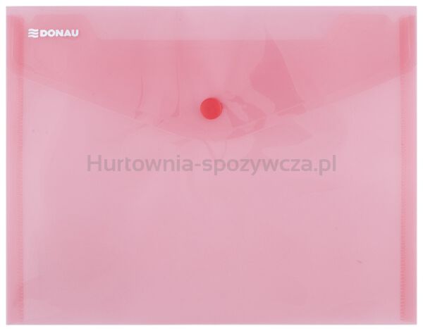 Donau Teczka kopertowa zatrzask, PP, C5, 180mikr., czerwona 