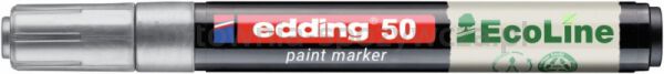 Marker olejowy na bazie wody e-50 EDDING EcoLine, 2-3mm, srebrny - 2