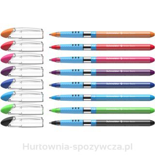 Długopis Schneider Slider Basic, Xb, 6+2, Etui Z Zawieszka, Mix Kolorów