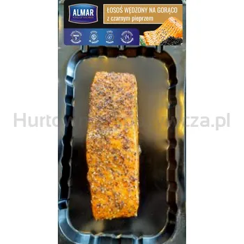 Almar Łosoś wędzony na gorąco z czarnym pieprzem 125g