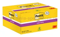 Karteczki samoprzylepne Post-it® Super Sticky (622-SSCY-24VP), 47,6x47,6mm, 21x90 kart.+3x90 kart. gratis, żółte - 2