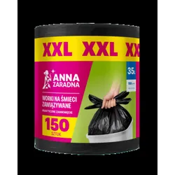 Anna  Zaradna Worki Easy-Pack Czarne Xxl 35L 150Szt