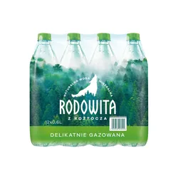 Rodowita Z Roztocza Naturalna Woda Mineralna Delikatnie Gazowana 0,6L SK