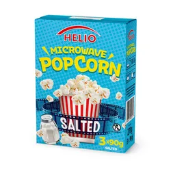 Microwave Popcorn Salted 3 x 90 g HELIO