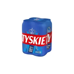 Piwo Tyskie 0% puszka 500ml (w tym +0,50 zł/szt. zwrotnej kaucji)
