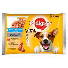 *Pedigree Vital Protection 4X100G Wołowina Z Marchewką,Kurczak Marchewka